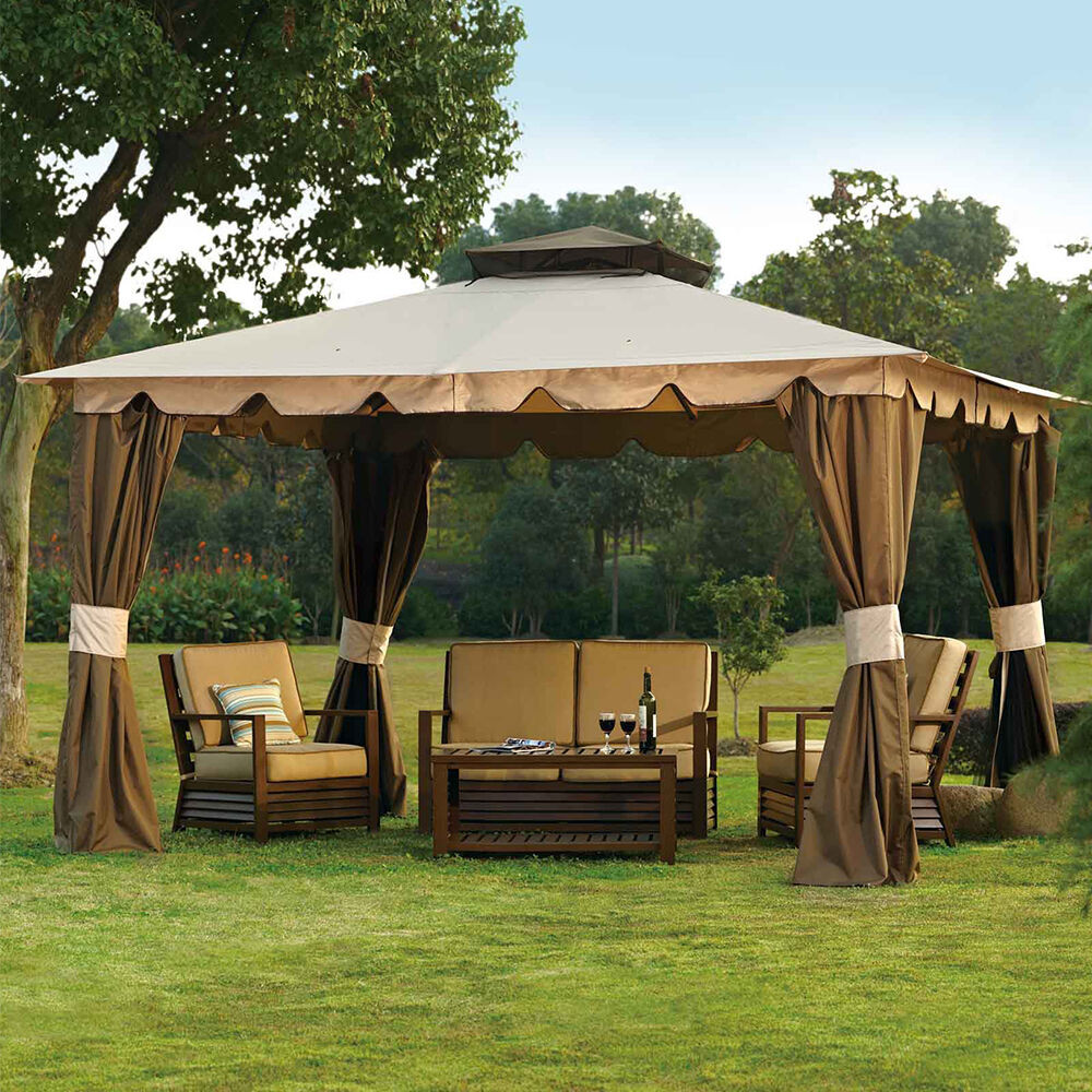 Best ideas about Patio Canopy Gazebo
. Save or Pin 10 x 12 Hampton Gazebo Outdoor Patio Canopy Mosquito Now.