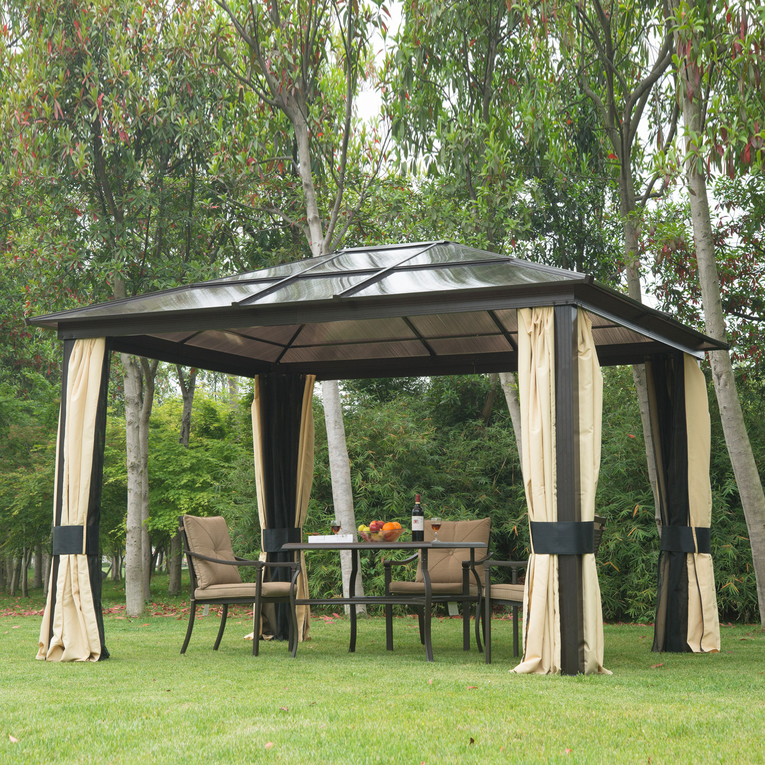 Best ideas about Patio Canopy Gazebo
. Save or Pin 12 x10 Outdoor Patio Canopy Party Gazebo Shelter Hardtop Now.