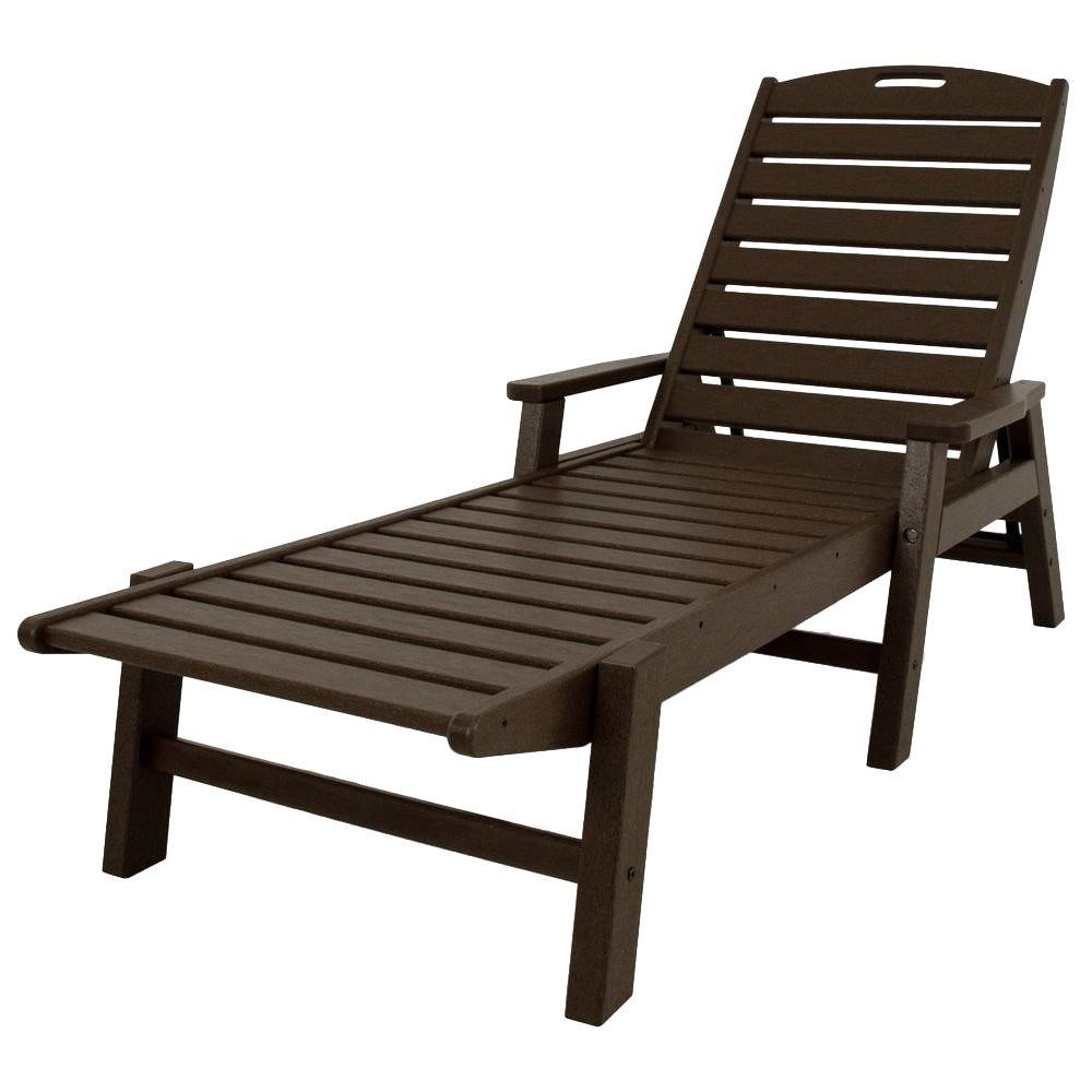 Best ideas about Patio Chaise Lounge
. Save or Pin POLYWOOD Nautical Mahogany Stackable Plastic Outdoor Patio Now.