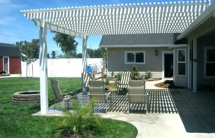Best ideas about Patio Cover Kits Home Depot
. Save or Pin Trellis Lighting Porch Traditional With White Siding Black Now.