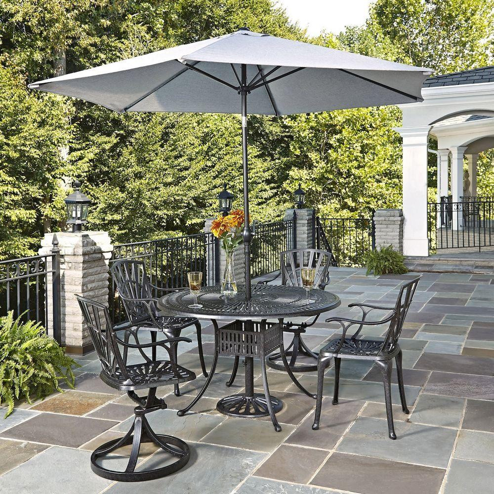 Best ideas about Patio Dining Sets With Umbrella
. Save or Pin Home Styles Largo 48 in 5 Piece Patio Dining Set with Now.