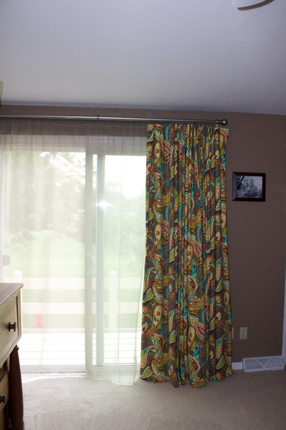 Best ideas about Patio Door Curtain Rods
. Save or Pin Items similar to Patio or Sliding Door Curtain Panel Now.