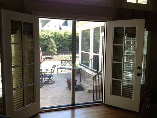 Best ideas about Patio Door Screen
. Save or Pin French Patio Doors with Screens Doors for cool weather Now.