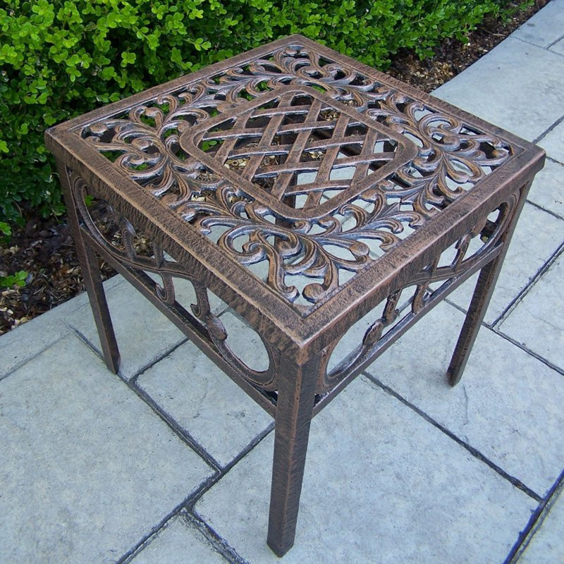 Best ideas about Patio End Tables
. Save or Pin Oakland Living Mississippi Cast Aluminum End Table Patio Now.