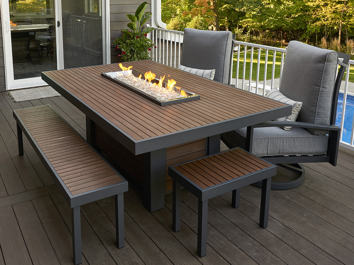 Best ideas about Patio Fire Table
. Save or Pin Outdoor Greatroom Kenwood 80 69 x 50 5 Rectangular Linear Now.
