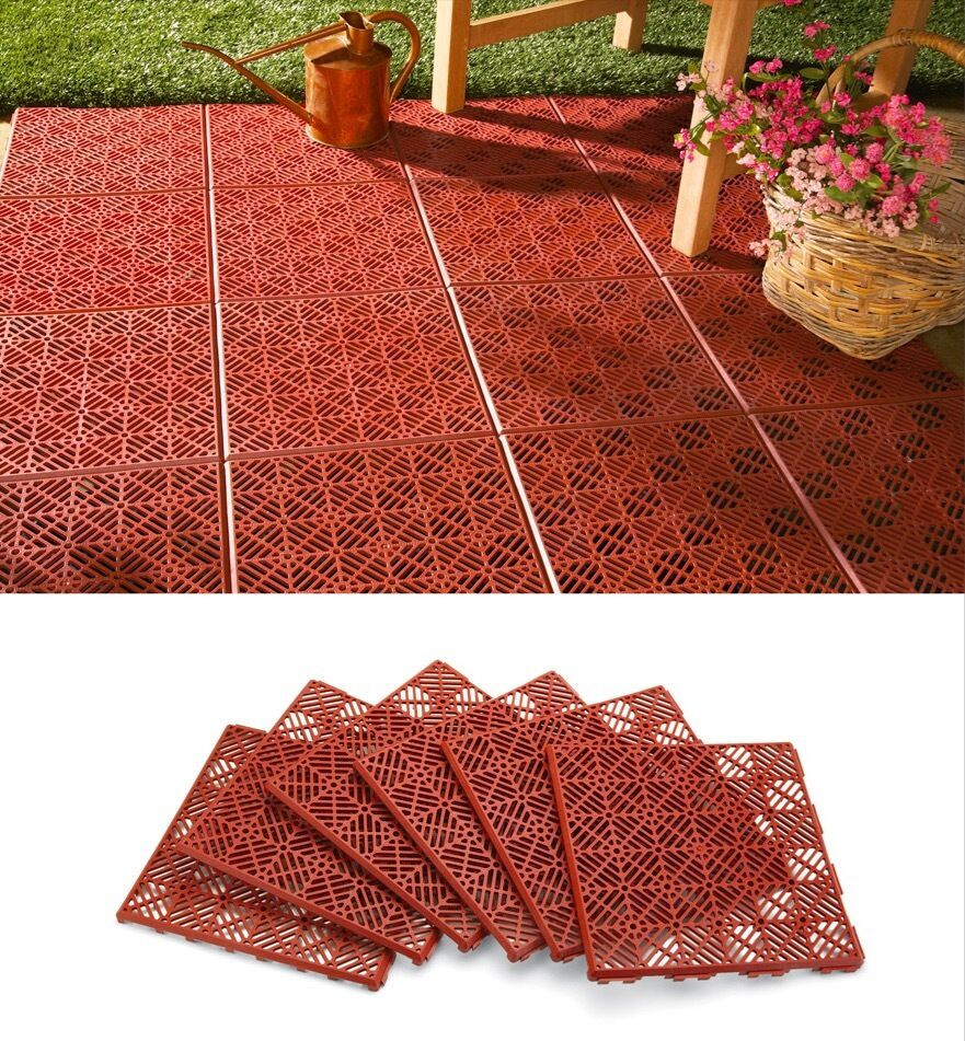 Best ideas about Patio Floor Tiles
. Save or Pin 18 Piece Outdoor Tile Patio Flooring Interlocking Tile Now.