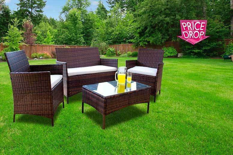 Best ideas about Patio Furniture Deals
. Save or Pin 4pc Rattan Garden Furniture Set Now.