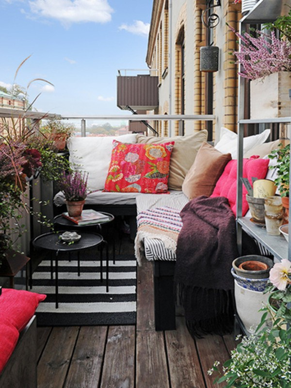 Best ideas about Patio Furniture For Small Balconies
. Save or Pin modern outdoor furniture balcony with flower decor Now.