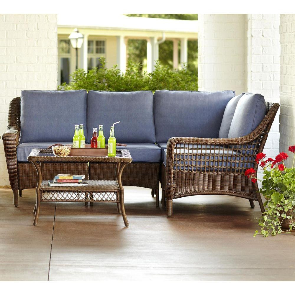 Best ideas about Patio Furniture Home Depot
. Save or Pin Hampton Bay Spring Haven Brown Piece All Weather Wicker Now.