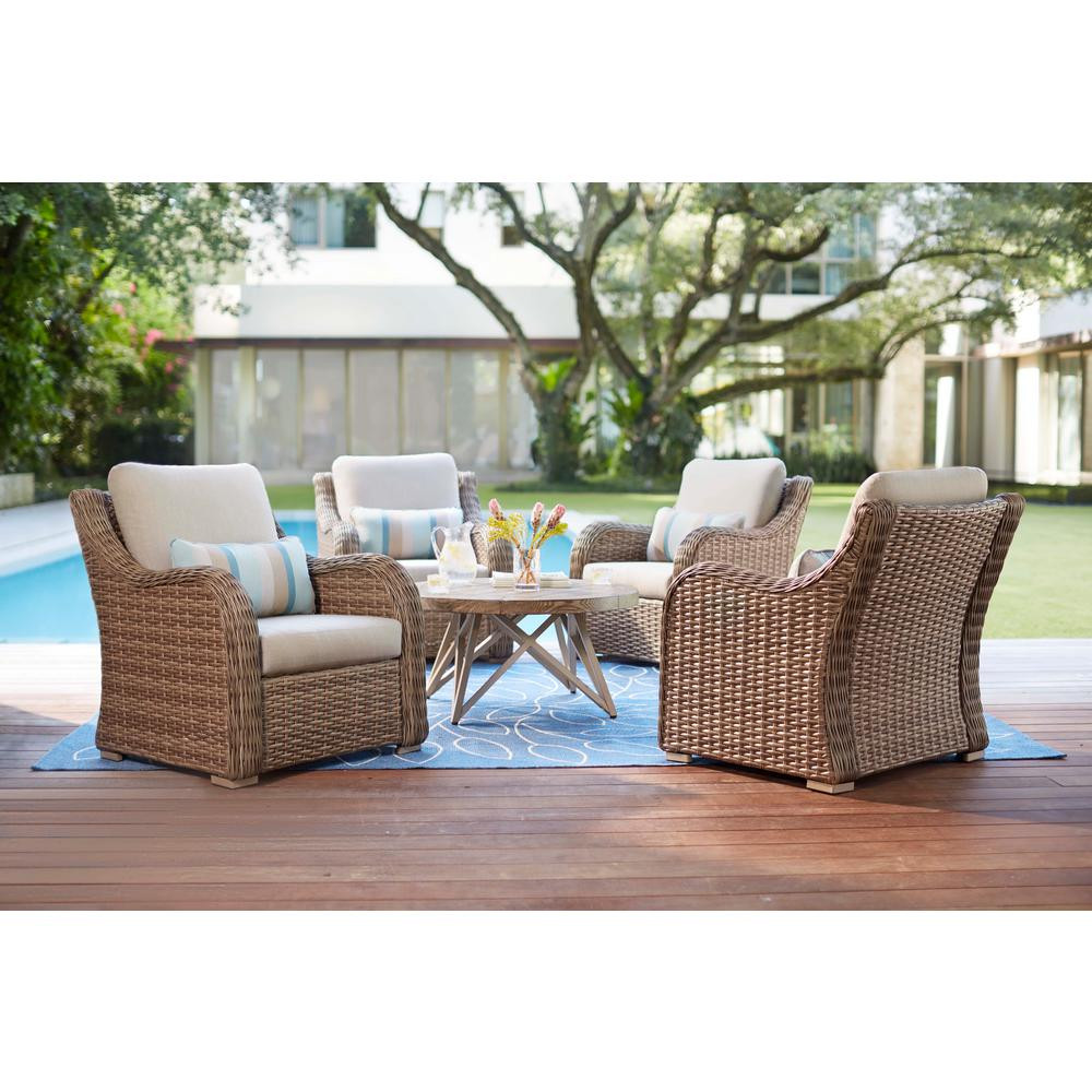 Best ideas about Patio Furniture Home Depot
. Save or Pin Hampton Bay Redwood Valley 5 Piece Metal Patio Fire Pit Now.