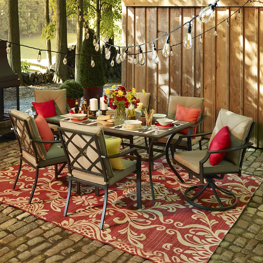 Best ideas about Patio Furniture Lowes
. Save or Pin Garden Treasures Vinehaven 7 Piece Dining Set Now.