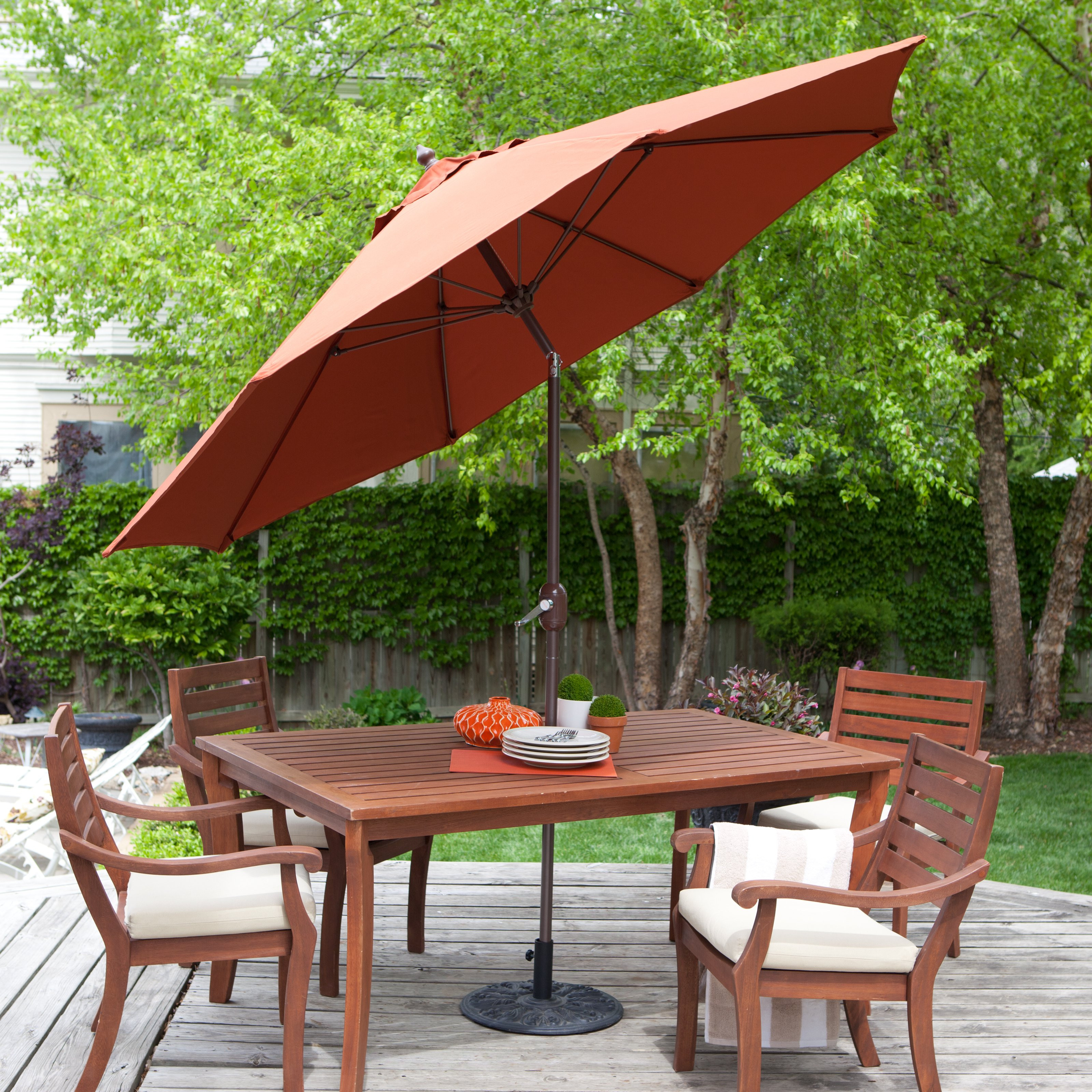 Best ideas about Patio Furniture With Umbrella
. Save or Pin Coral Coast 9 ft Push Button Tilt Patio Umbrella with 40 Now.