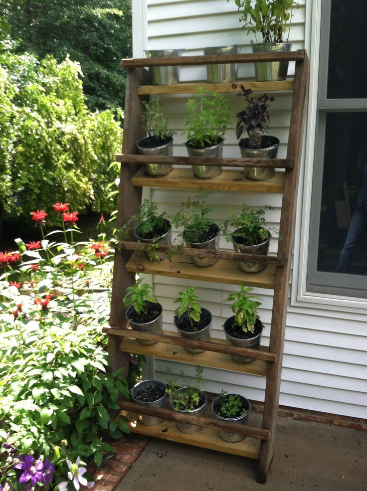 Best ideas about Patio Herb Garden
. Save or Pin Well the hubby made it vertical herb garden Now.
