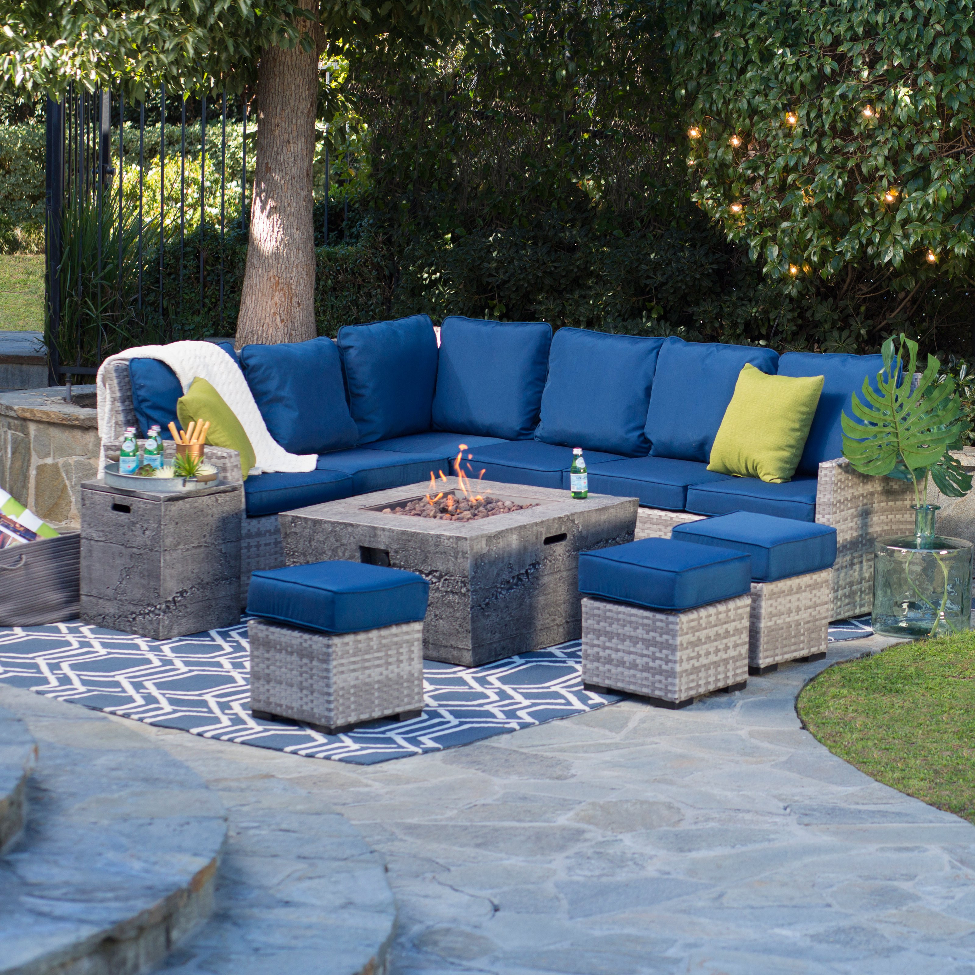 Best ideas about Patio Set With Fire Pit
. Save or Pin Belham Living Brookville All Weather Wicker Fire Pit Chat Now.