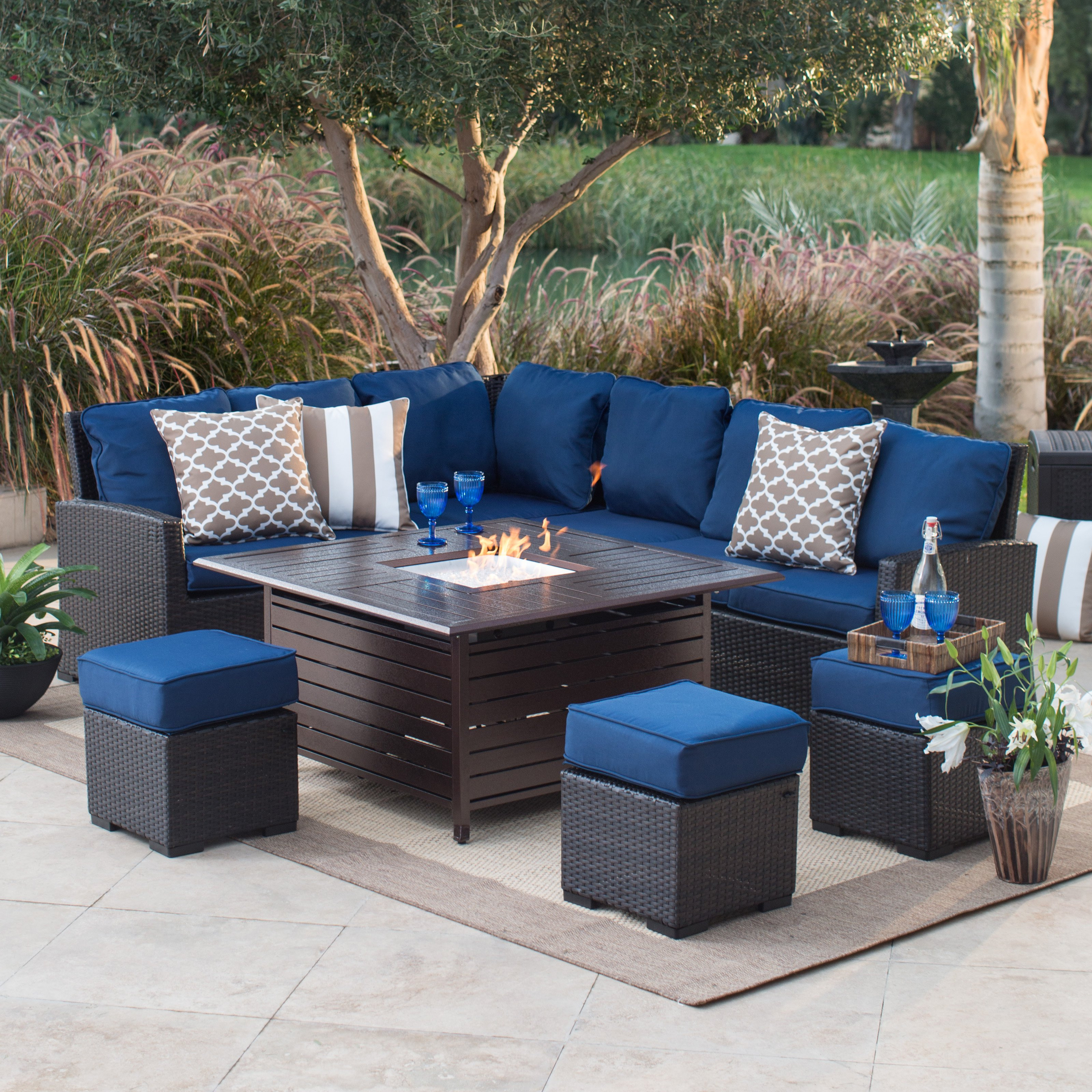 Best ideas about Patio Set With Fire Pit
. Save or Pin Fire Pit Table Set on Hayneedle Patio Fire Pit Seating Now.