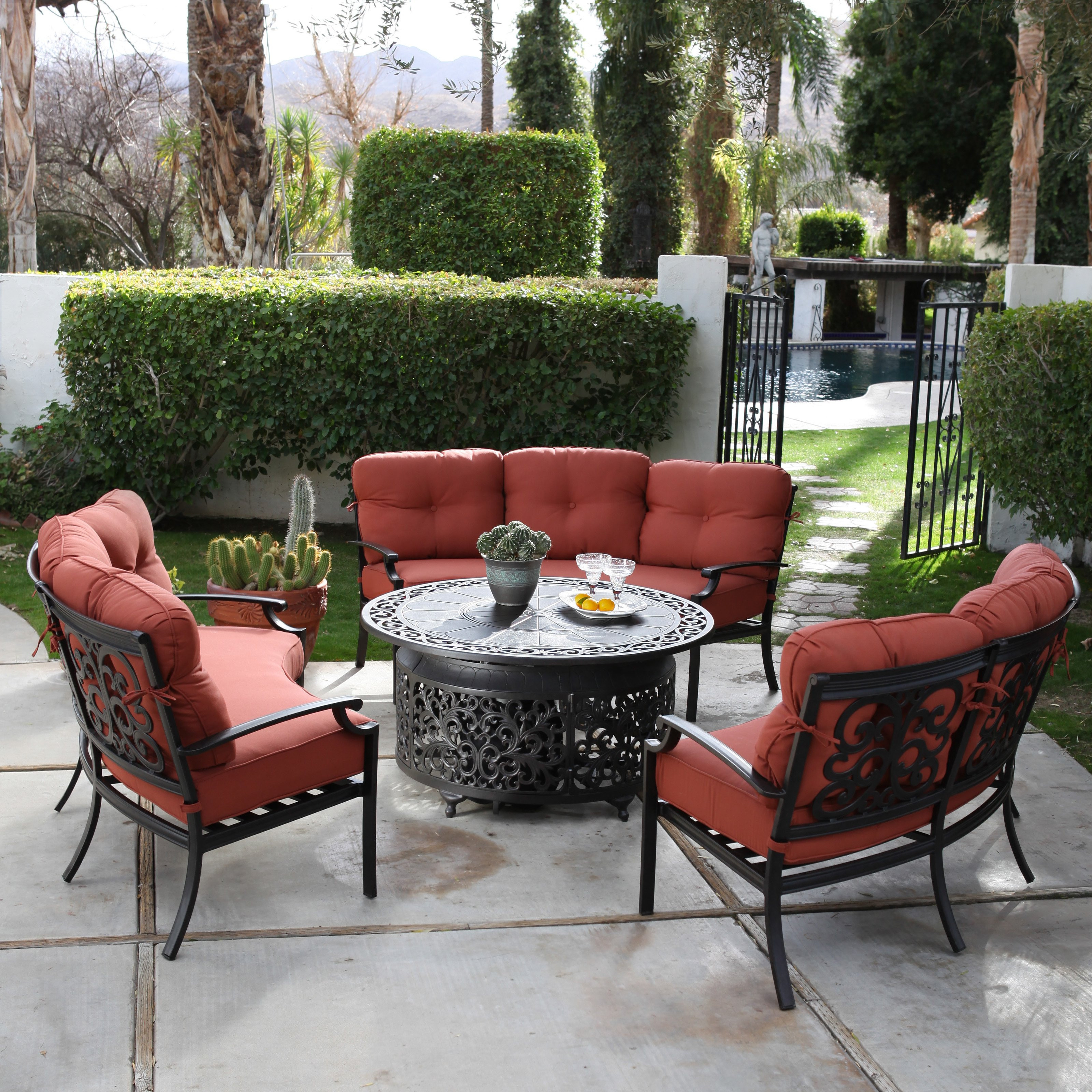 Best ideas about Patio Set With Fire Pit
. Save or Pin Belham Living San Miguel Cast Aluminum Sofa Fire Pit Chat Now.