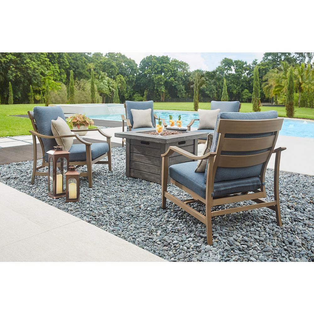 Best ideas about Patio Set With Fire Pit
. Save or Pin Home Decorators Collection Bridewell 5 Piece Aluminum Now.