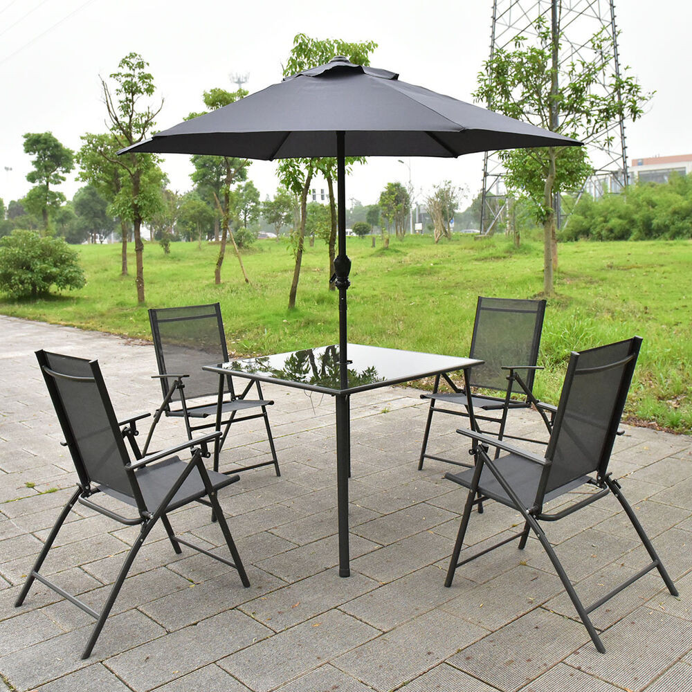 Best ideas about Patio Set With Umbrella
. Save or Pin 6PCS Patio Garden Set furniture 4 Folding Chairs Table Now.