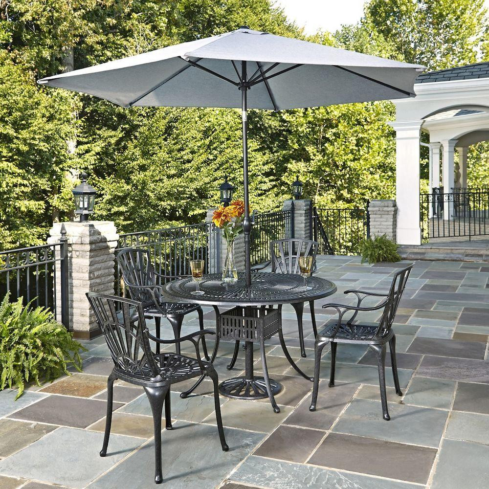 Best ideas about Patio Set With Umbrella
. Save or Pin Home Styles Largo 48 in W 5 Piece Patio Dining Set with Now.