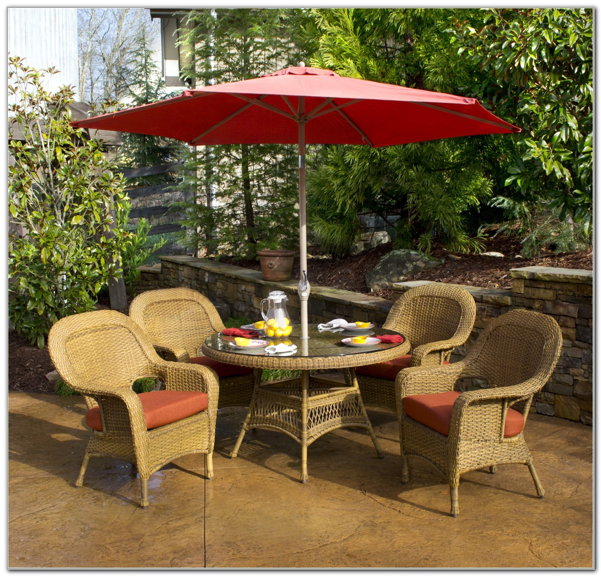 Best ideas about Patio Set With Umbrella
. Save or Pin Patio Dining Sets With Umbrella Furniture Folding Set Now.