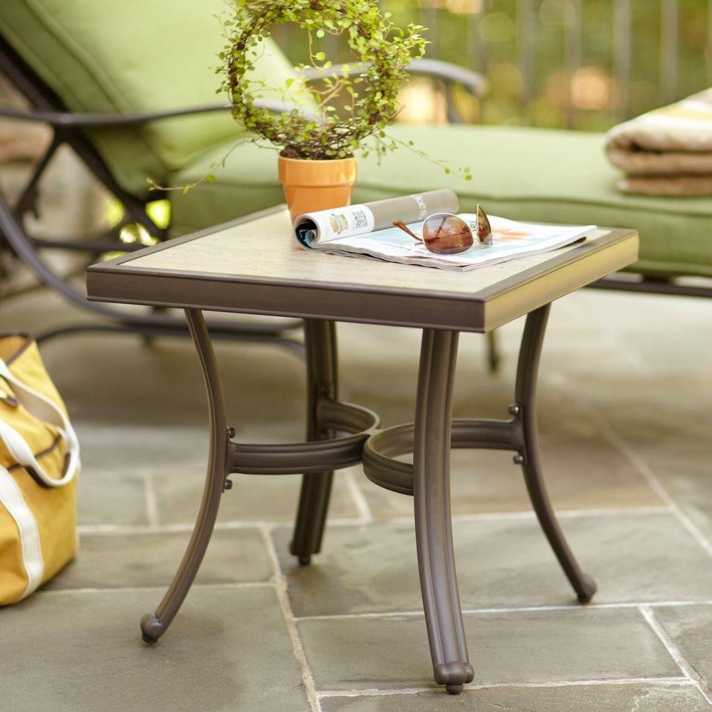 Best ideas about Patio Side Tables
. Save or Pin Hampton Bay Pembrey Patio Accent Table HD The Home Now.