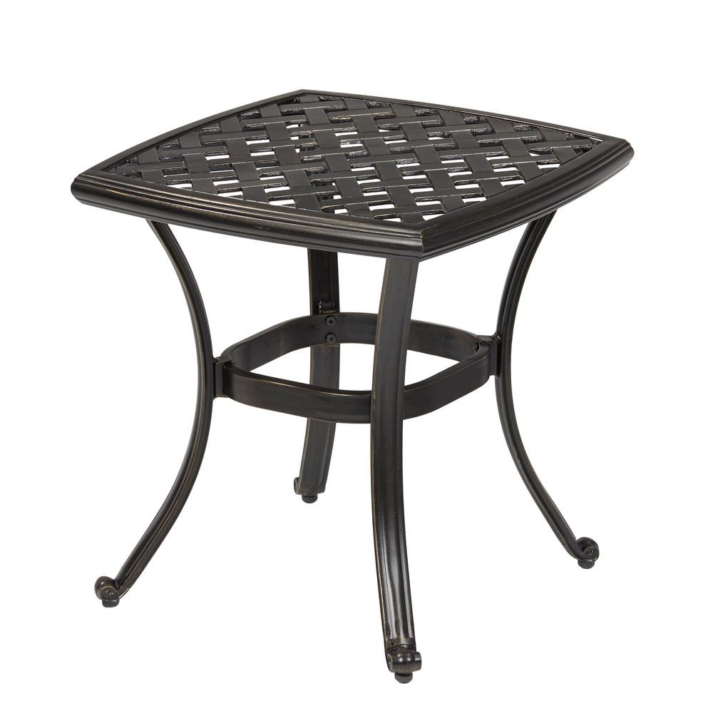 Best ideas about Patio Side Tables
. Save or Pin Hampton Bay Belcourt Metal Square Outdoor Side Table Now.