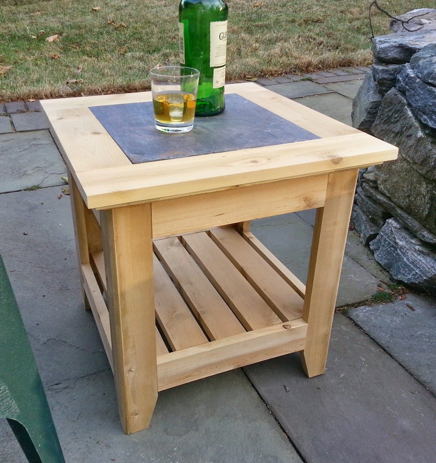 Best ideas about Patio Side Tables
. Save or Pin Handmade Cedar Patio Side Table with a Tile Inlay Now.