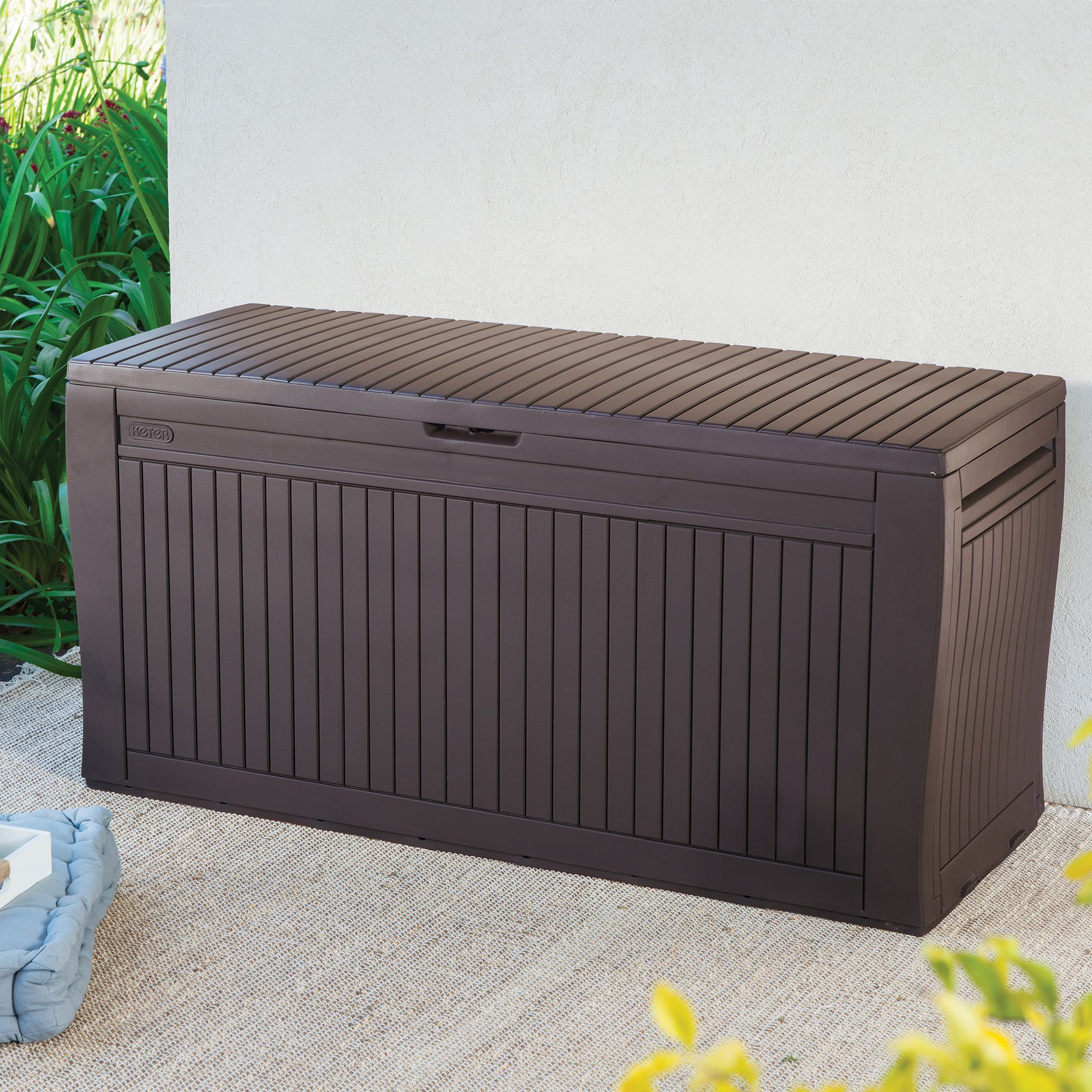 Best ideas about Patio Storage Box
. Save or Pin fy Wood Effect Plastic Patio Storage Box Now.