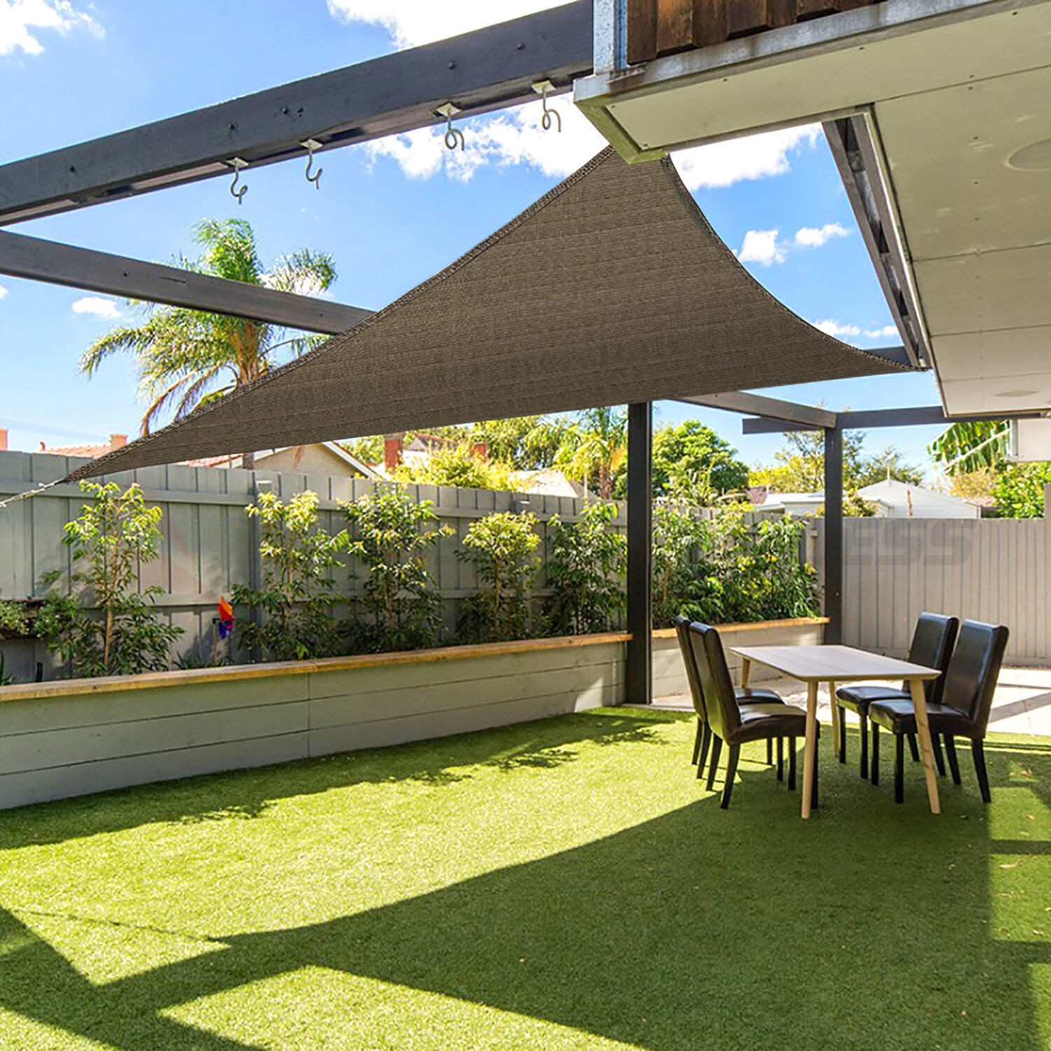 Best ideas about Patio Sun Shade
. Save or Pin 16 x 16 x 16 Triangle Sun Shade Sail Fabric Outdoor Now.