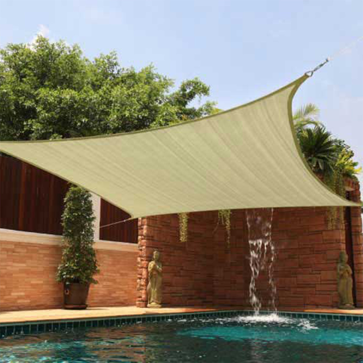 Best ideas about Patio Sun Shade
. Save or Pin Sun Shade 12X12 Square Top Sail Beige Tan Sand for Deck Now.