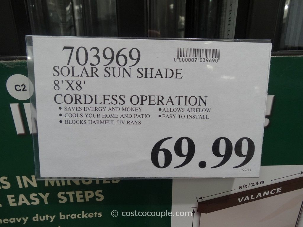 Best ideas about Patio Sun Shades Costco
. Save or Pin Solar Exterior Sun Shade Now.