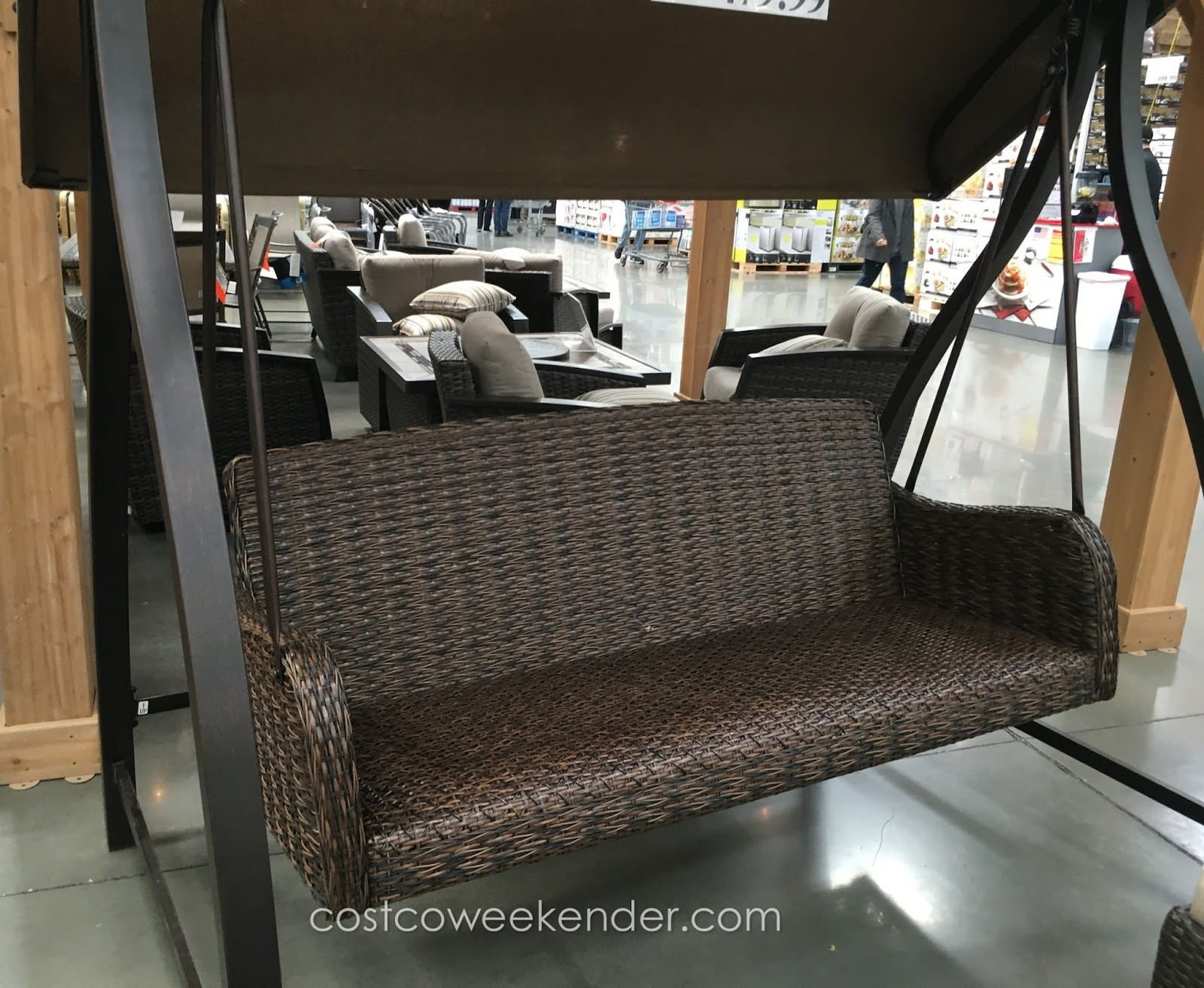 Best ideas about Patio Swing Costco
. Save or Pin Agio International 3 Person Woven Patio Swing Now.