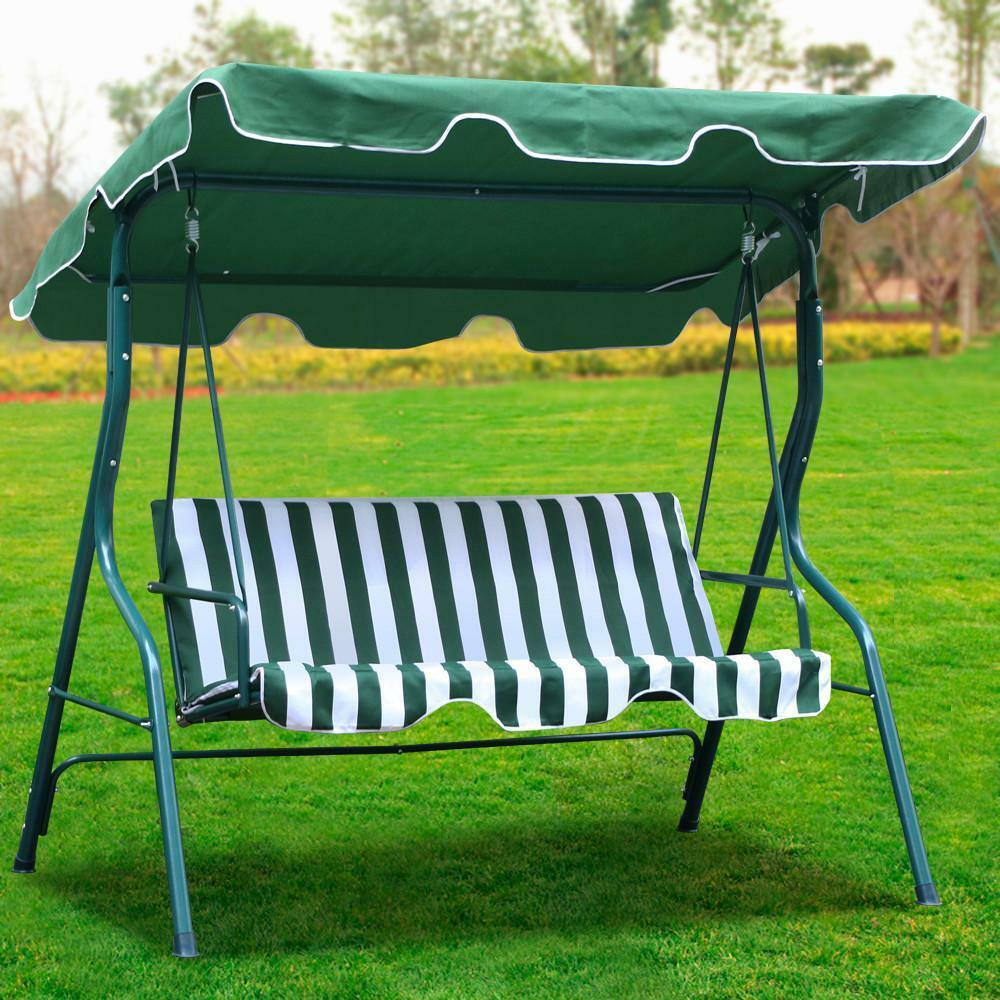 Best ideas about Patio Swing Cover
. Save or Pin 3 Person Outdoor Patio Garden Swing Cushioned Canopy Now.