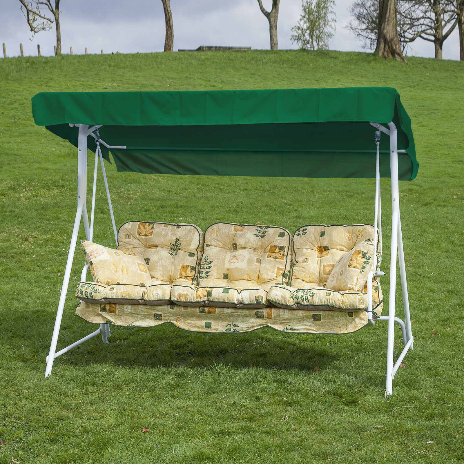 Best ideas about Patio Swing Cushions
. Save or Pin Garden Patio 3 Seater White Swing Seat Hammock with Now.