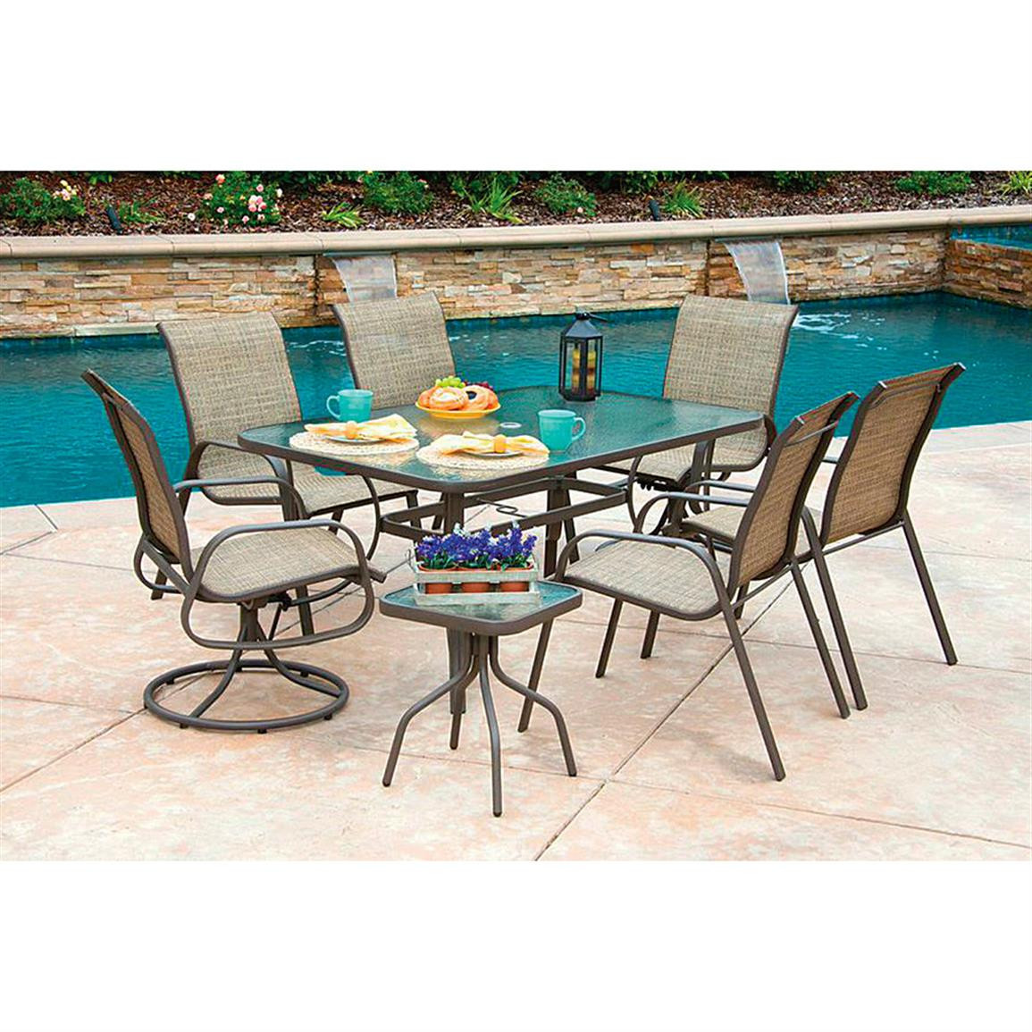 Best ideas about Patio Table Set
. Save or Pin 8 Piece CASTLECREEK Shale Island Patio Dining Set Now.