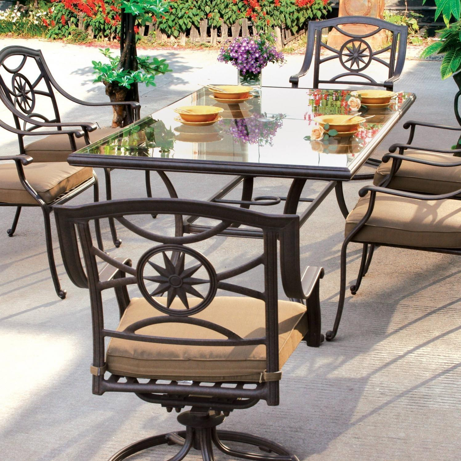 Best ideas about Patio Table Set
. Save or Pin Darlee Ten Star 7 Piece Patio Dining Set Aluminum Glass Top Now.