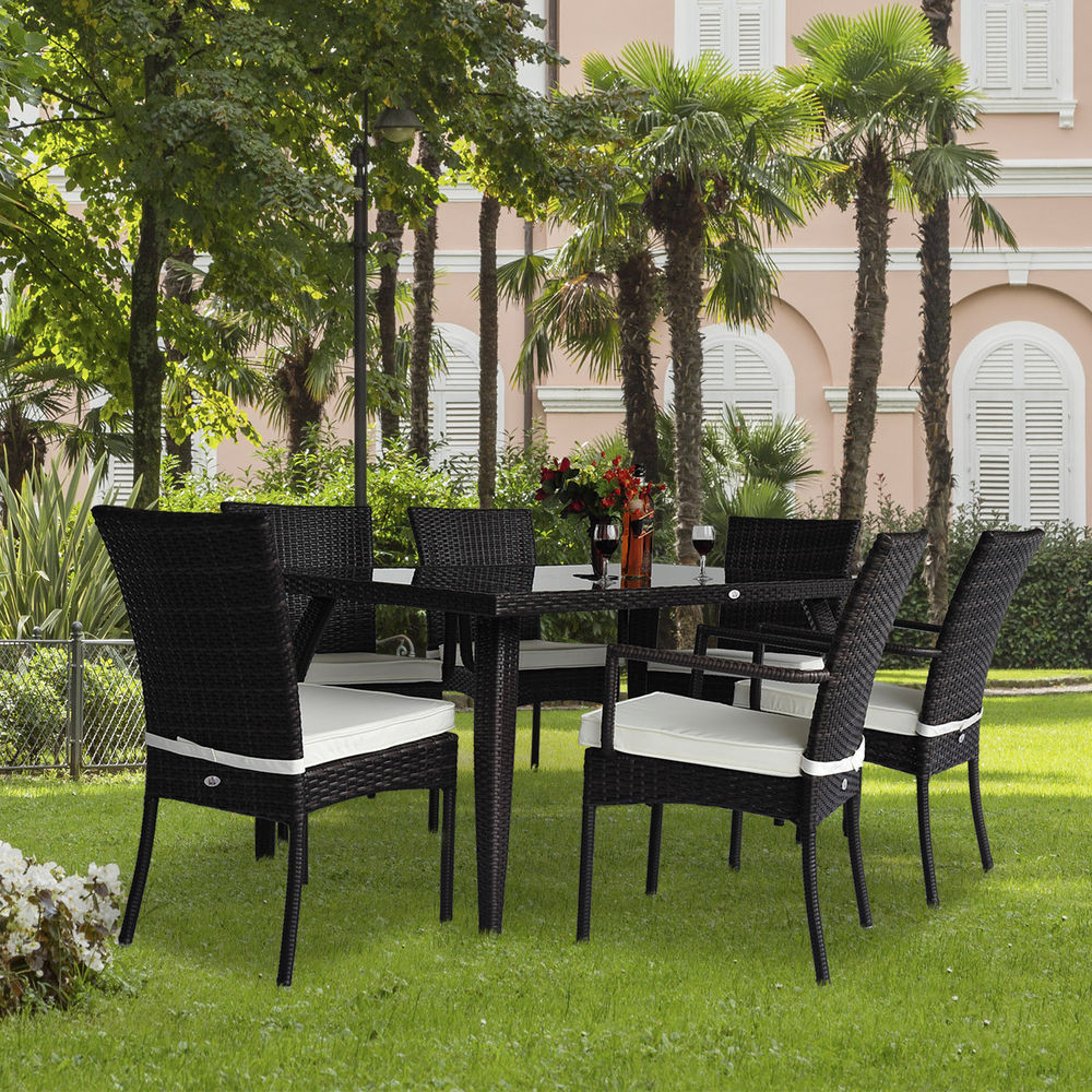 Best ideas about Patio Table Sets
. Save or Pin Rattan Garden Furniture Dining Set Patio Rectangular Table Now.