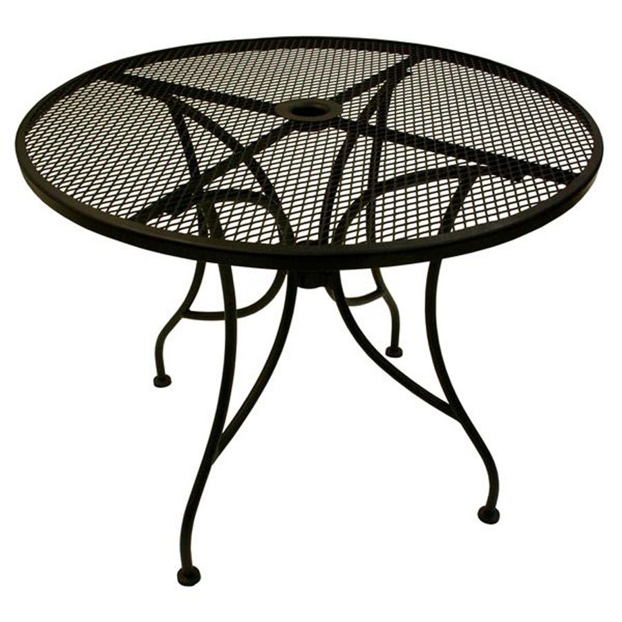 Best ideas about Patio Table With Umbrella Hole
. Save or Pin American Tables & Seating ALM30 30" Round Mesh Top Outdoor Now.