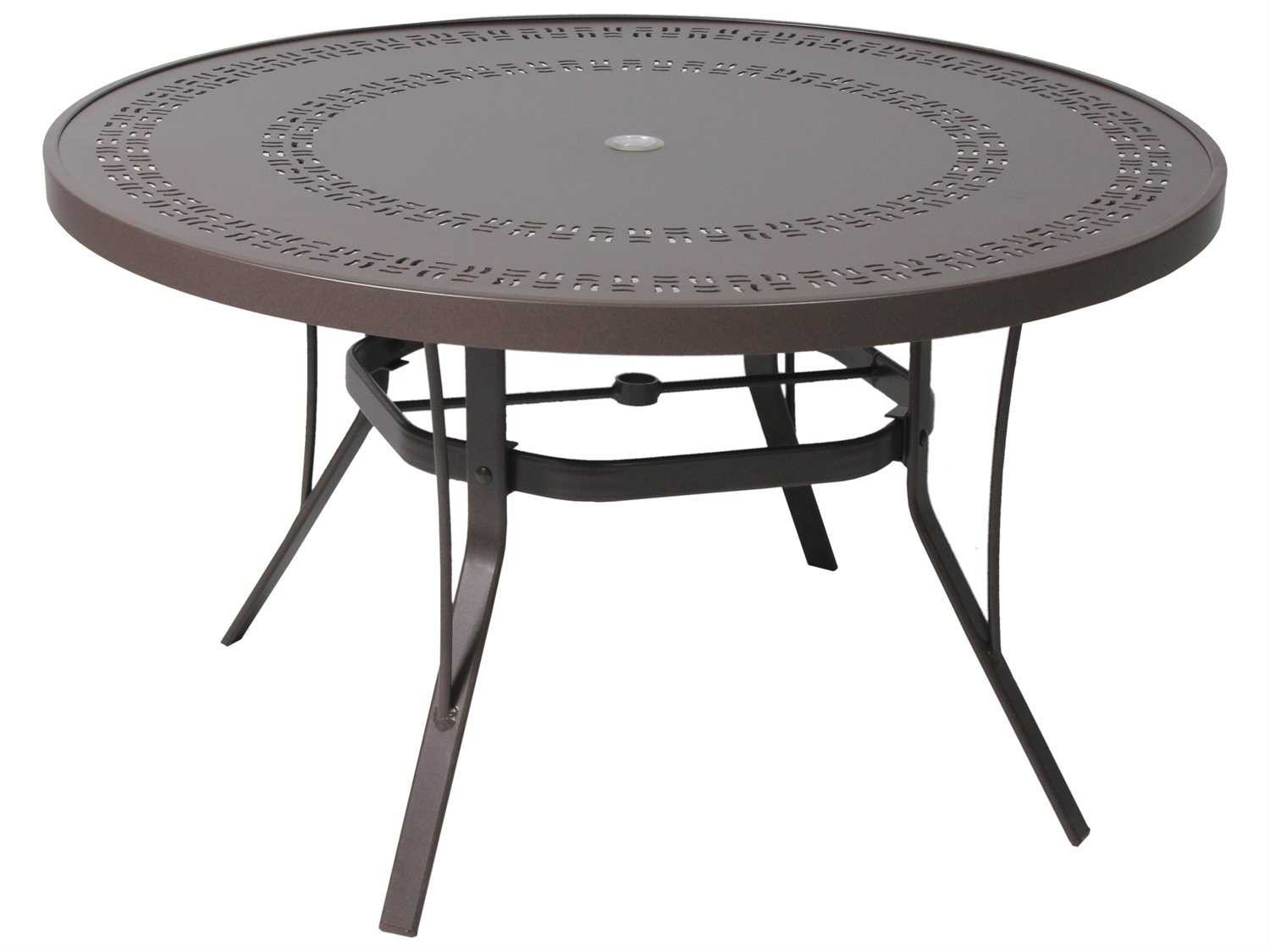 Best ideas about Patio Table With Umbrella Hole
. Save or Pin Suncoast Patterned Square Aluminum 42 Round Metal Coffee Now.