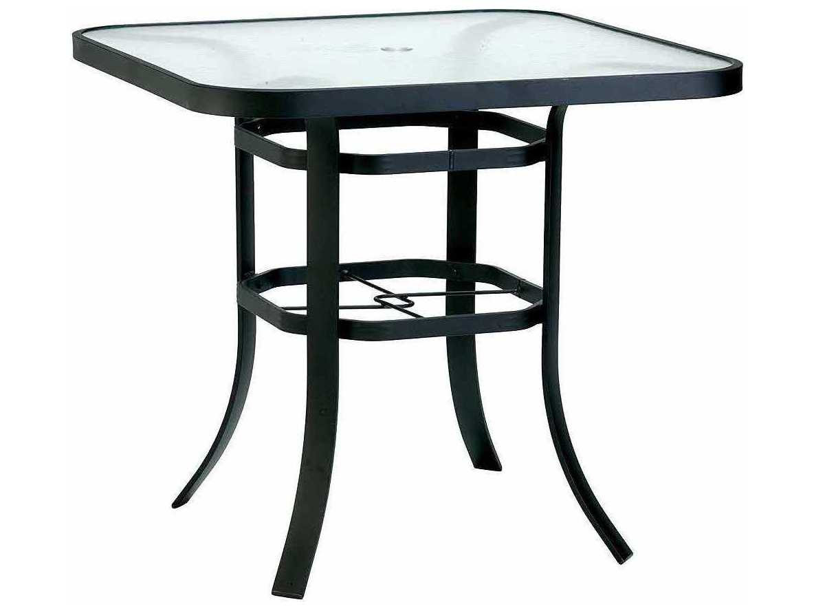 Best ideas about Patio Table With Umbrella Hole
. Save or Pin Winston Obscure Glass Aluminum 42 Square Bar Table with Now.