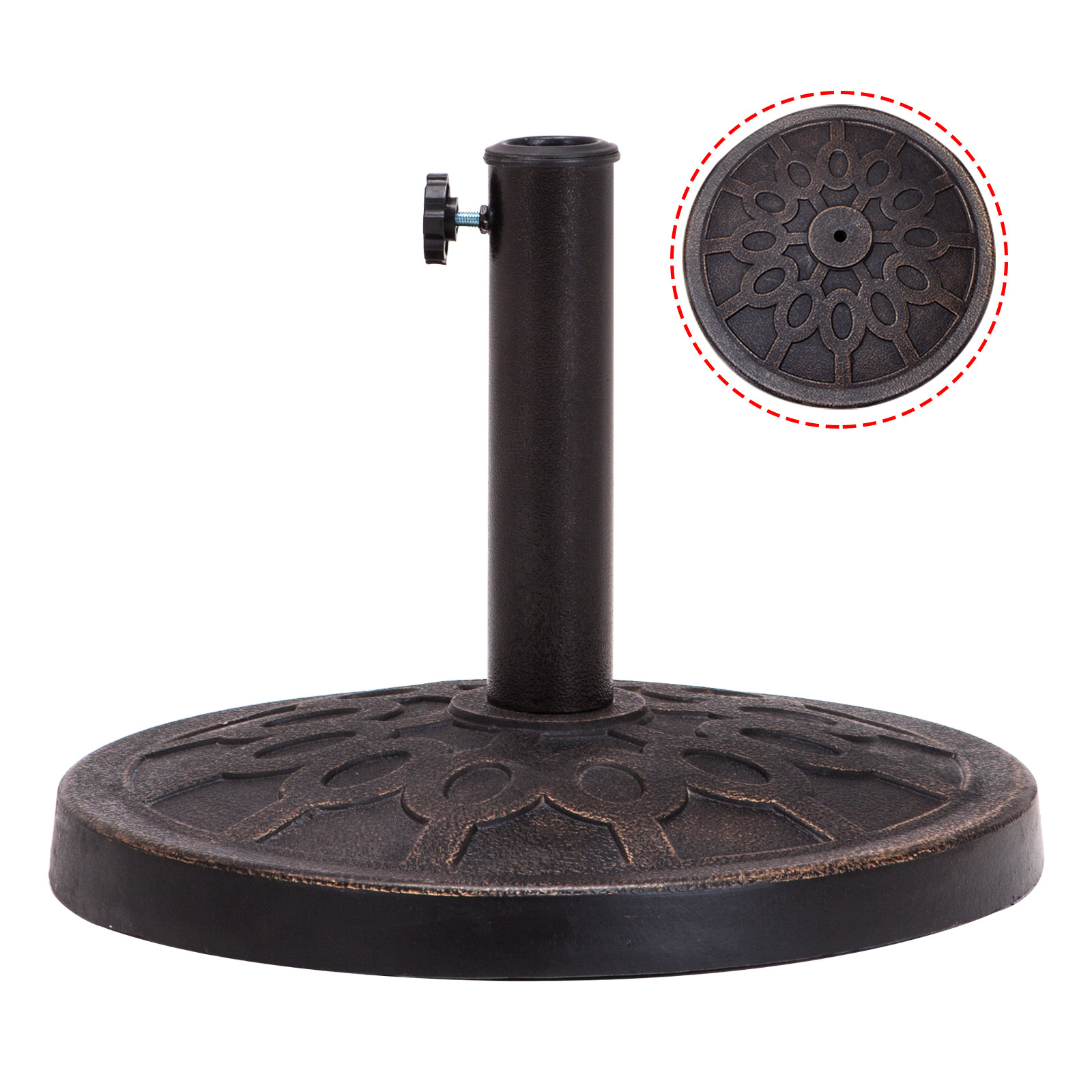 Best ideas about Patio Umbrella Base
. Save or Pin 18" Patio Umbrella Base Stand Heavy Duty Outdoor Market Now.