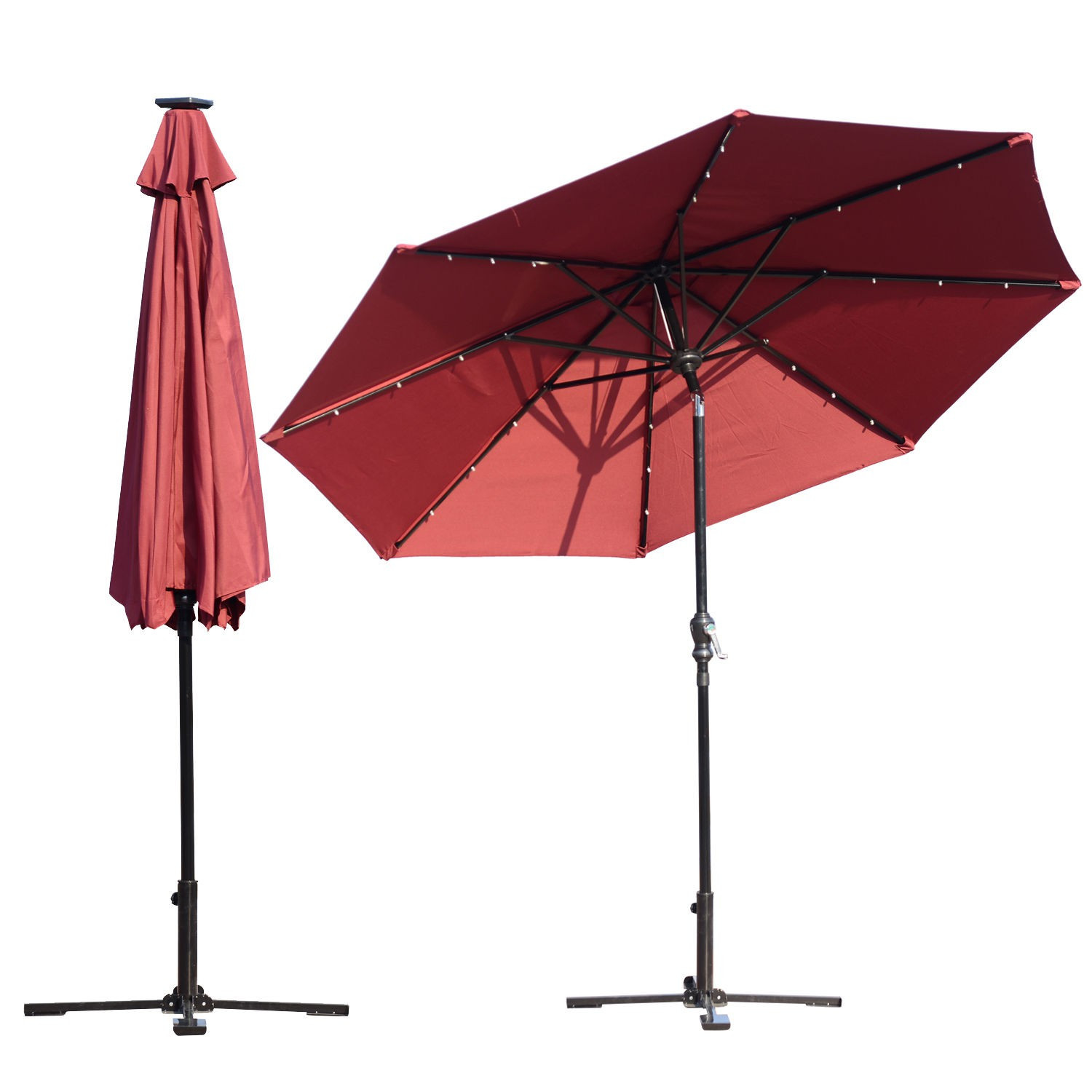 Best ideas about Patio Umbrella Clearance
. Save or Pin Outsunny 8 5 Solar LED Market Patio Umbrella Wine Red Now.