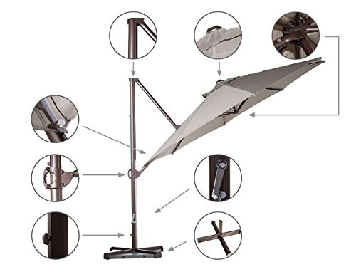 Best ideas about Patio Umbrella Parts
. Save or Pin Patio 11 Aluminum fset Cantilever Umbrella Outdoor Now.