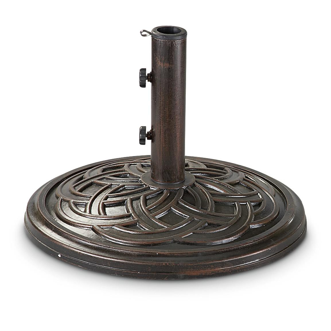 Best ideas about Patio Umbrella Stand
. Save or Pin CASTLECREEK Bronze Celtic Knot Patio Umbrella Base Now.