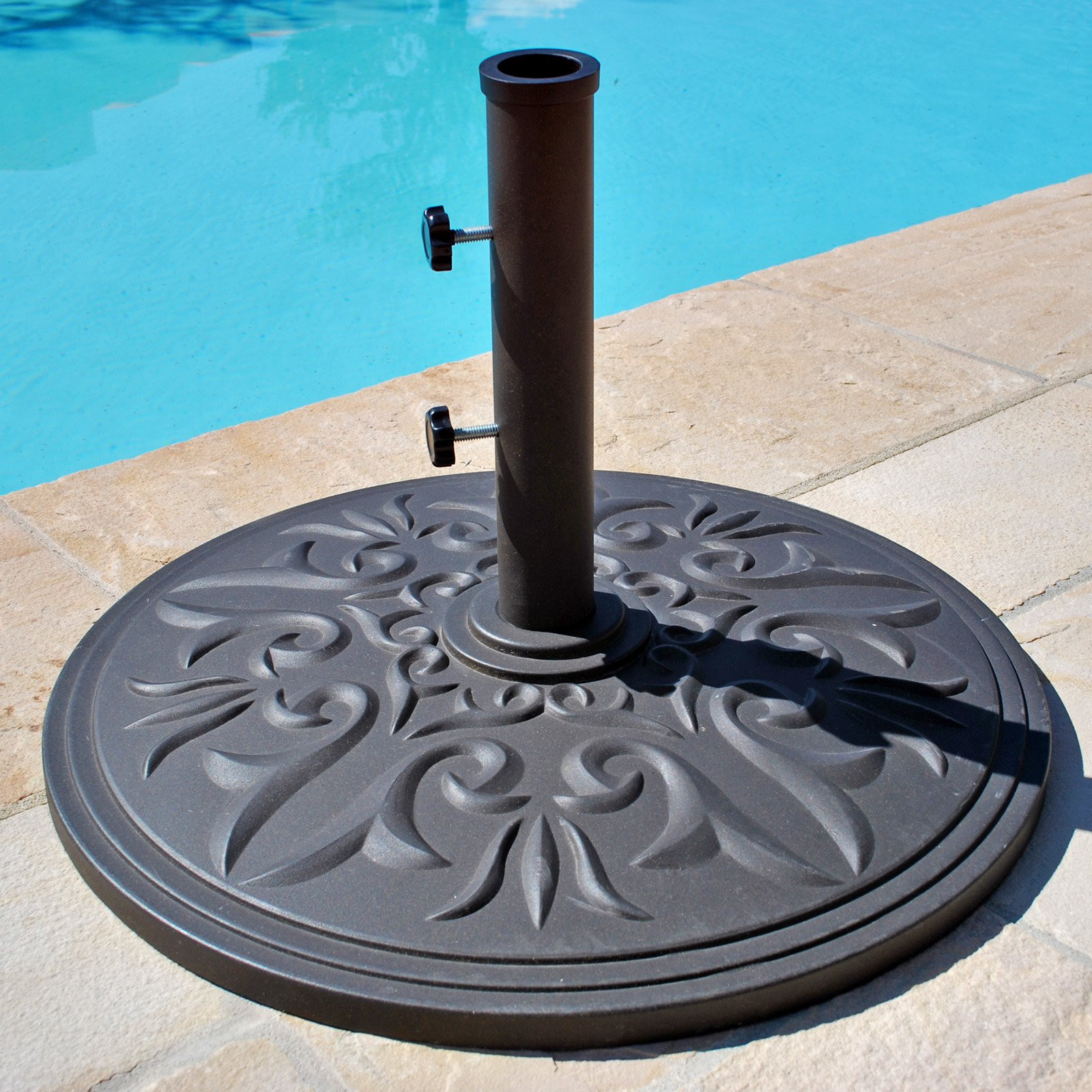 Best ideas about Patio Umbrella Stand
. Save or Pin Galtech 75 lb Cast Aluminum Umbrella Base Patio Now.