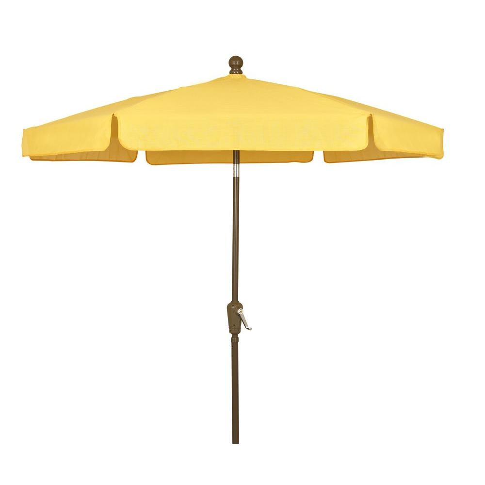 Best ideas about Patio Umbrellas Home Depot
. Save or Pin Fiberbuilt Umbrellas 7 5 ft Patio Umbrella in Yellow Now.