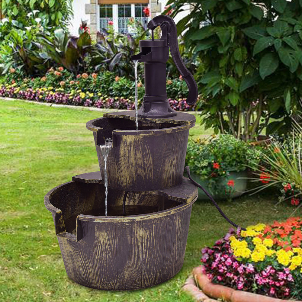 Best ideas about Patio Water Features
. Save or Pin 3 Tier Barrel Waterfall Fountain Barrel Water Fountain Now.