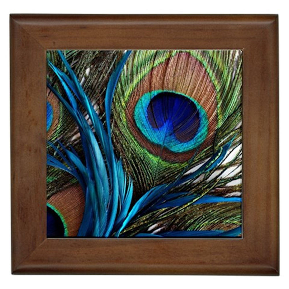 Best ideas about Peacock Wall Art
. Save or Pin BLUE PEACOCK FEATHER CERAMIC FRAMED DECOR TILE DECORATIVE Now.