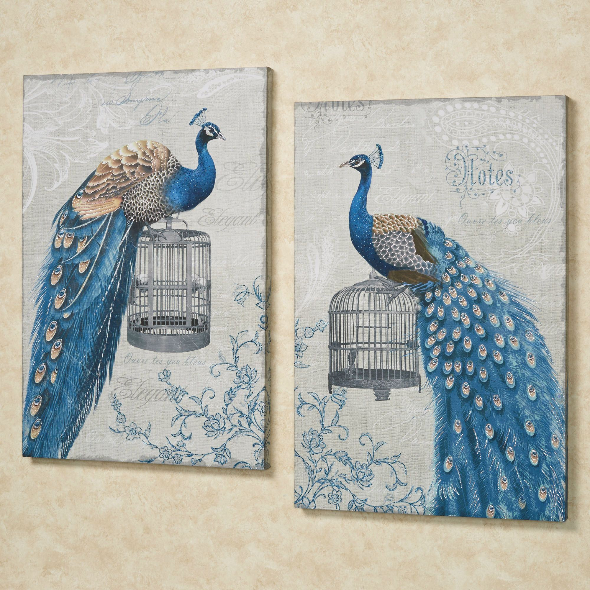 Best ideas about Peacock Wall Art
. Save or Pin Regal Peacocks Canvas Wall Art Set Now.