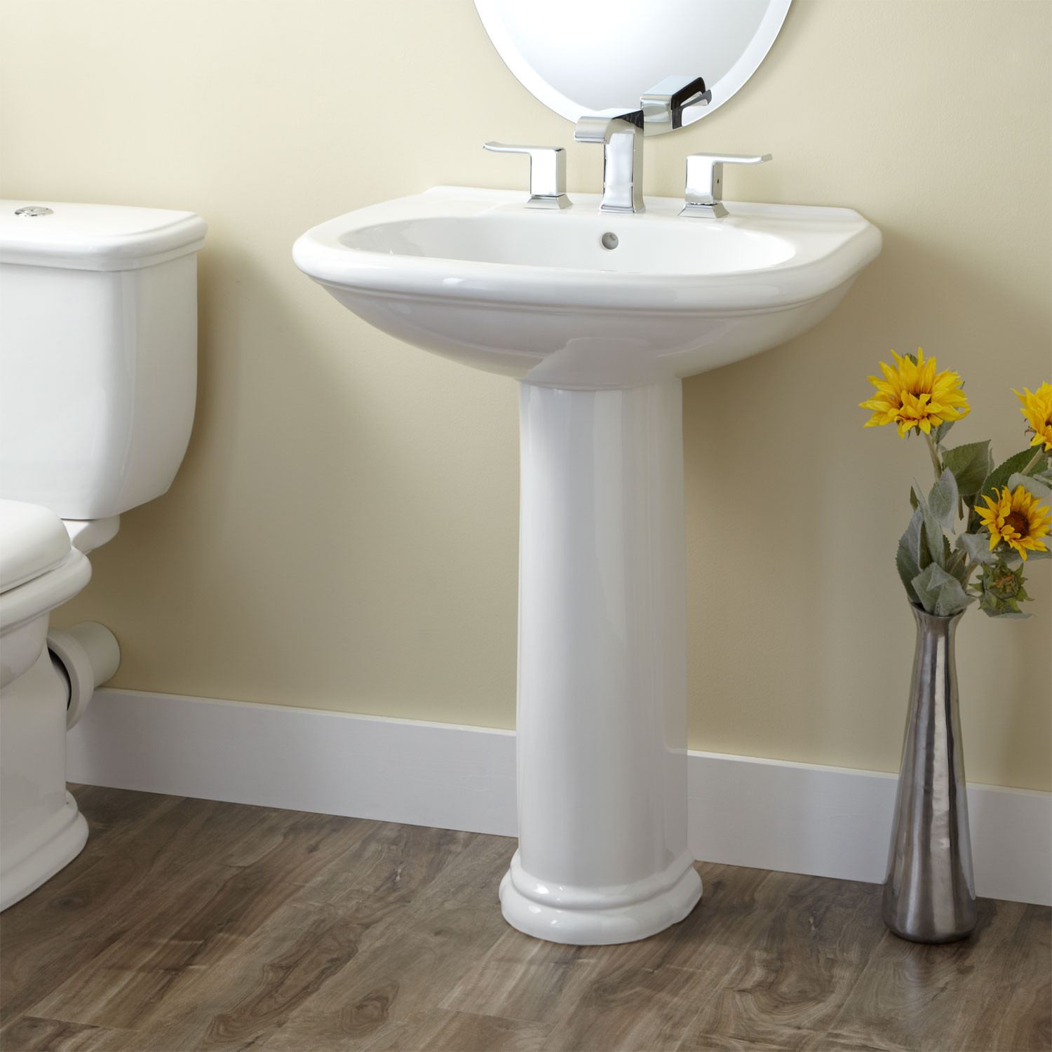 Best ideas about Pedestal Bathroom Sinks
. Save or Pin Kennard Porcelain Pedestal Sink Bathroom Sinks Bathroom Now.
